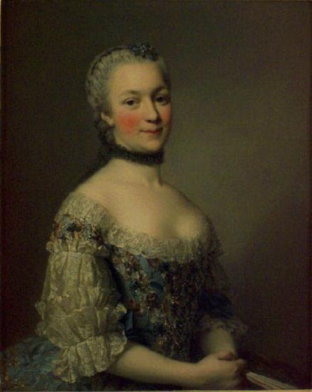 Alexander Roslin Countess Mniszech, oil painting image